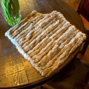 Rabbit fur Shawl